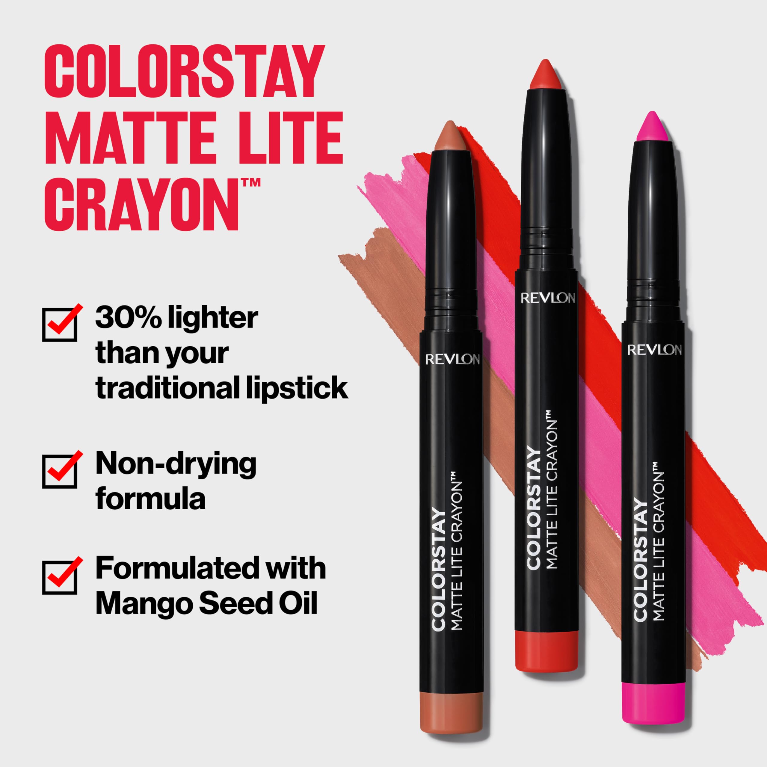 REVLON ColorStay Matte Lite punta precisa para una aplicación suave.