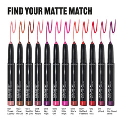 REVLON ColorStay Matte Lite Crayon Lipstick, resistencia al agua para salidas.