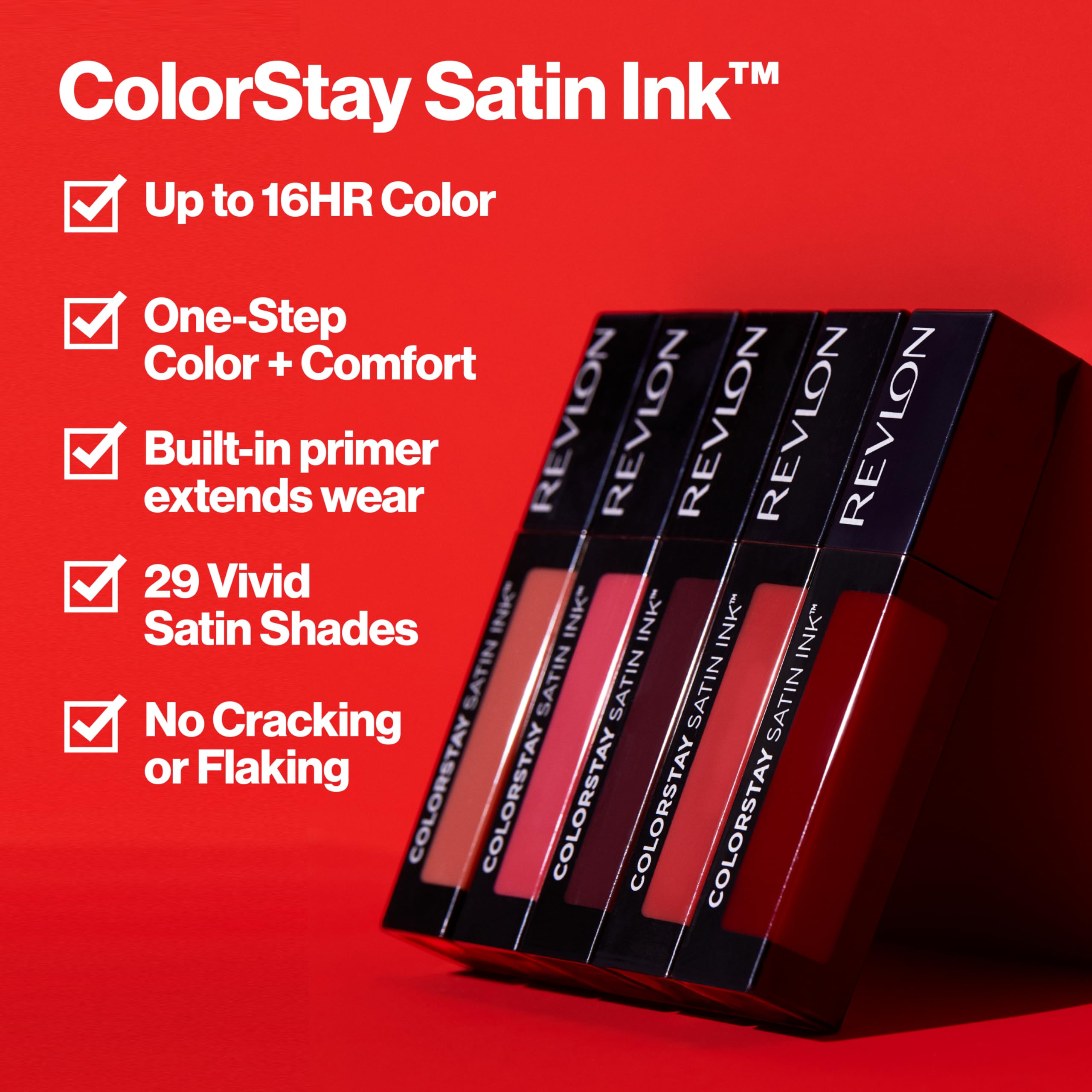 Revlon ColorStay Satin Ink Crown Jewels, acabado perla con brillo sutil.