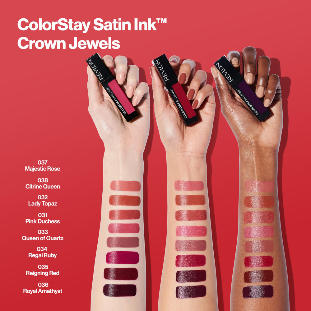 Revlon ColorStay Satin Ink, fórmula flexible que acompaña los movimientos de los labios.