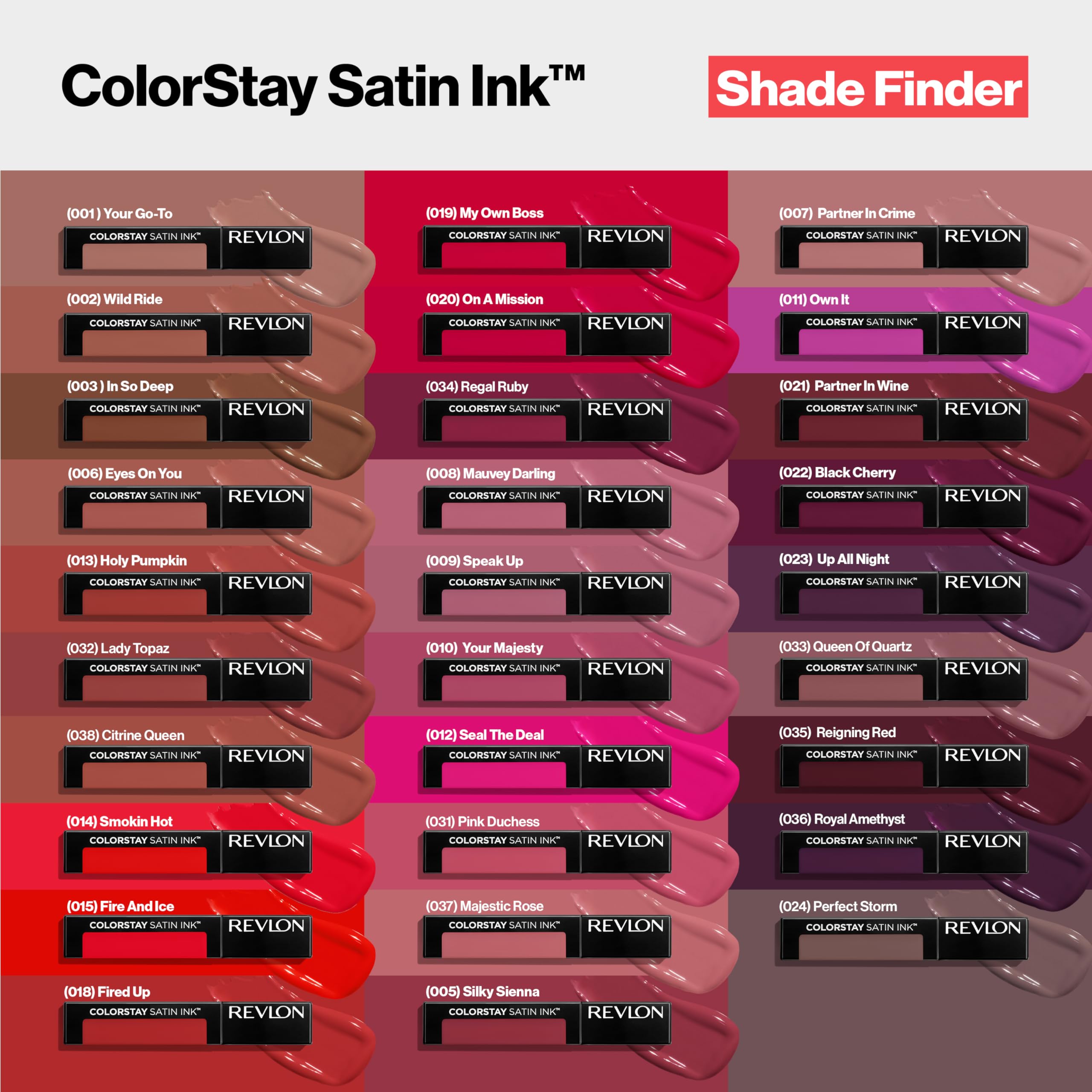 Revlon ColorStay Satin Ink, resistente a manchas durante 8 horas.