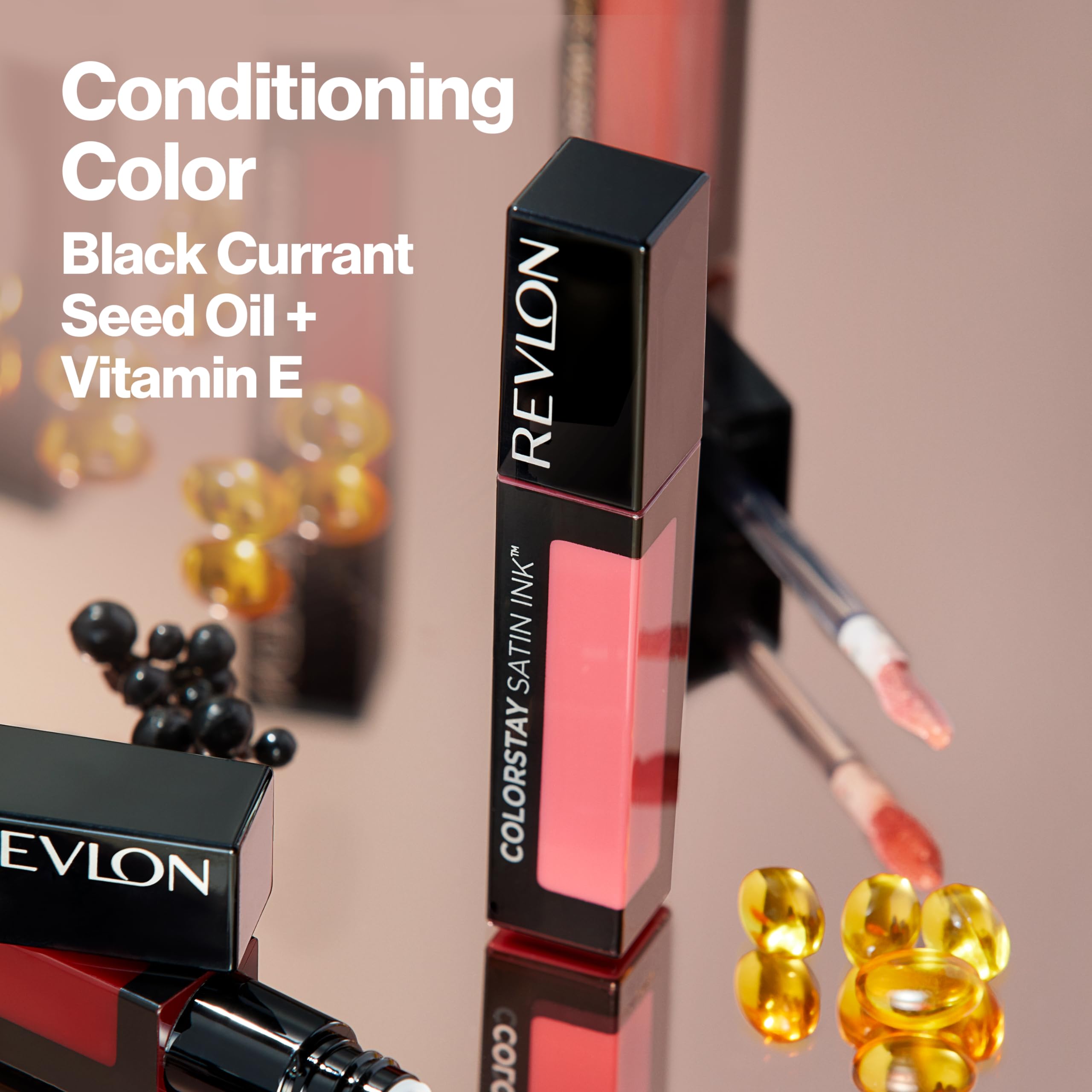 Revlon ColorStay Satin Ink, vitamina E para labios más suaves.