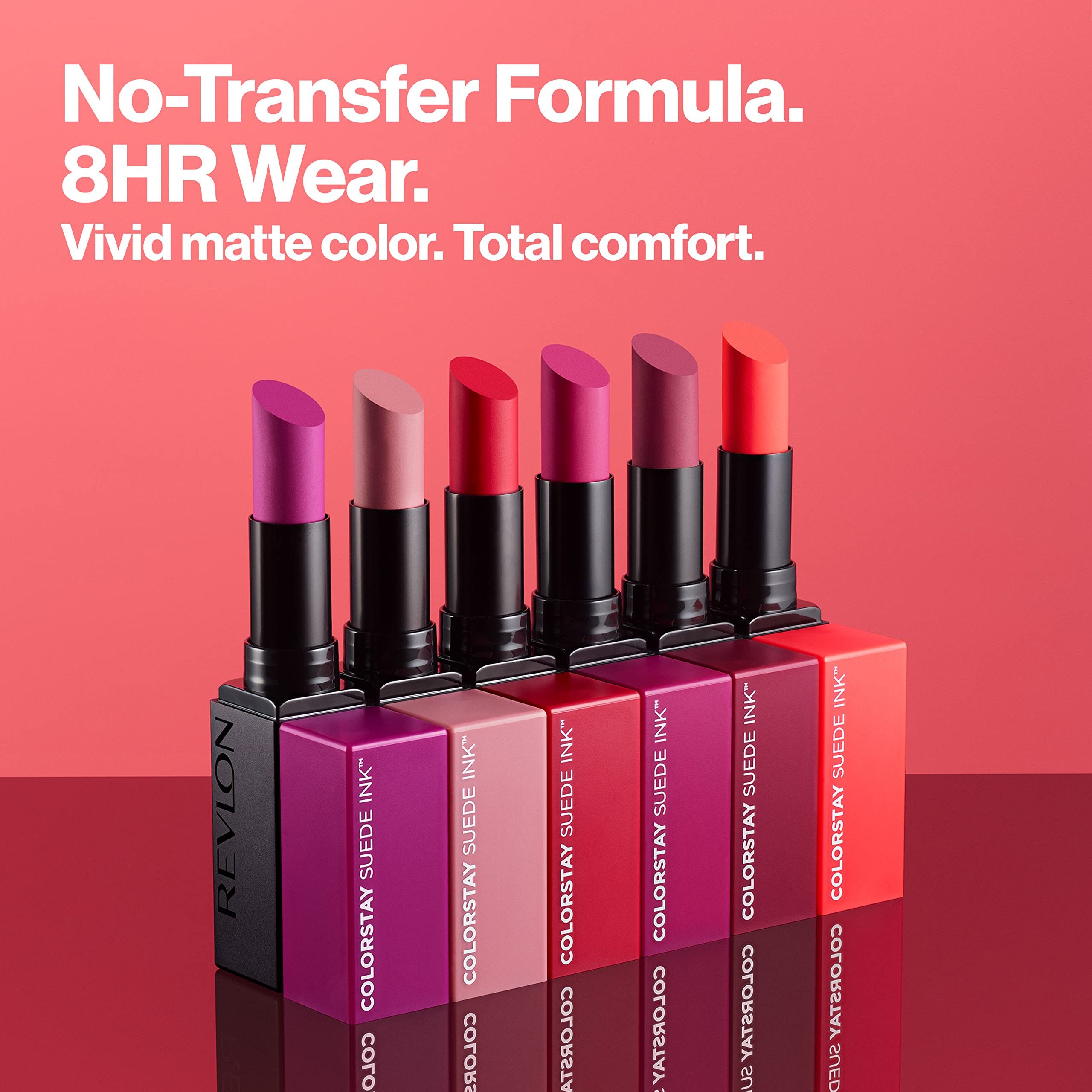 REVLON ColorStay Suede Ink pigmento opaco para color intenso en una pasada.