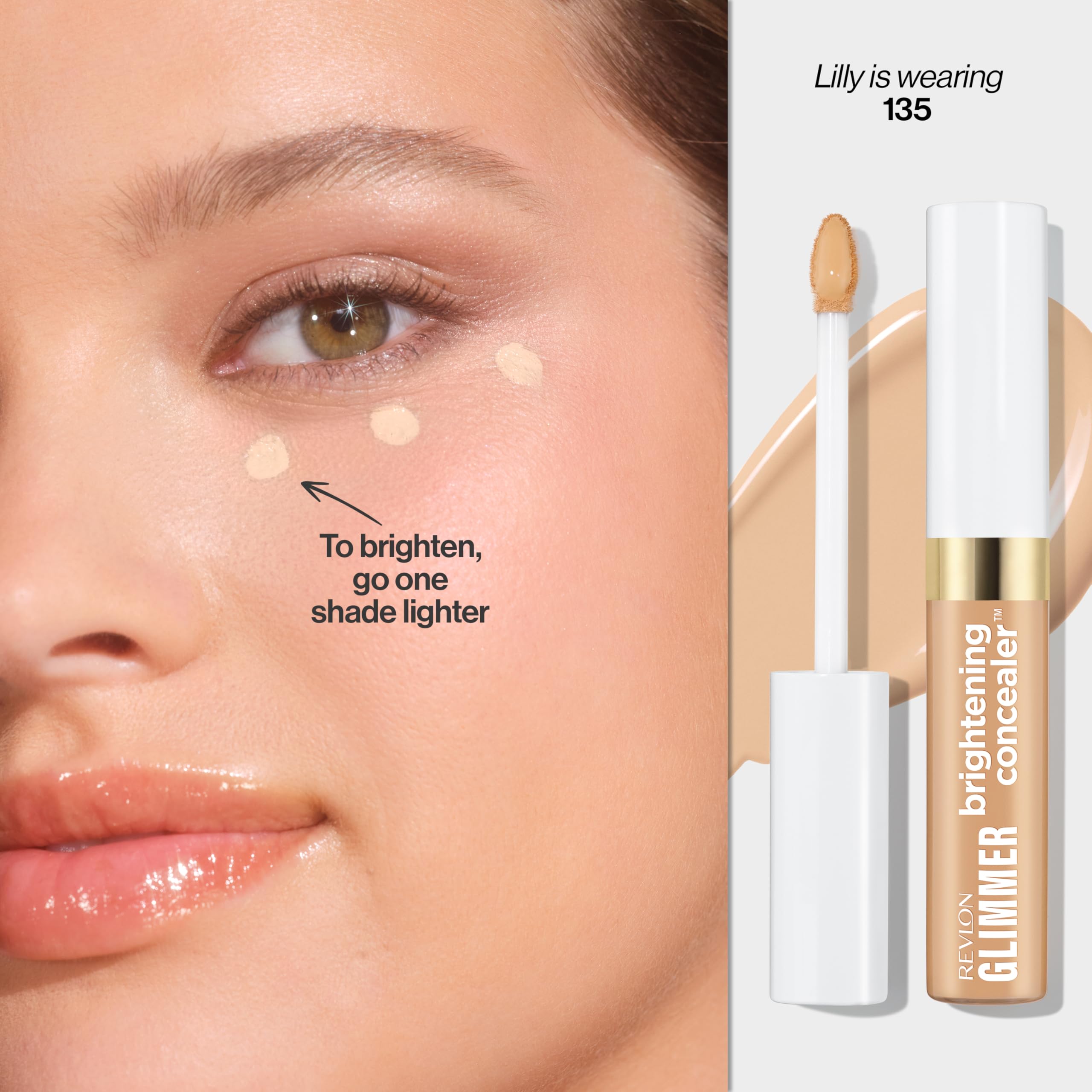 Aplicador suave del corrector iluminador REVLON para aplicación precisa