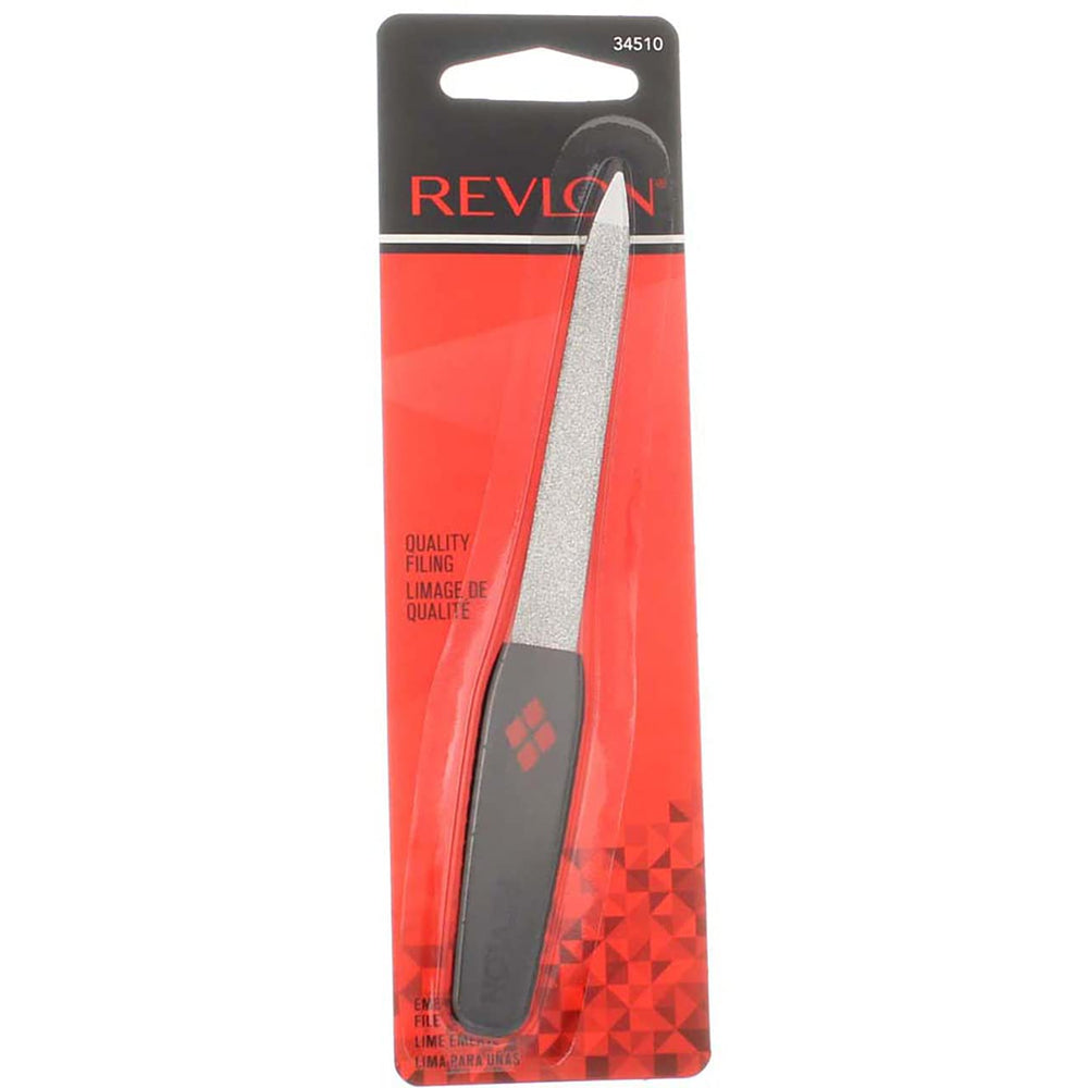 Revlon Emeryl File, acabado suave que facilita un deslizamiento suave.