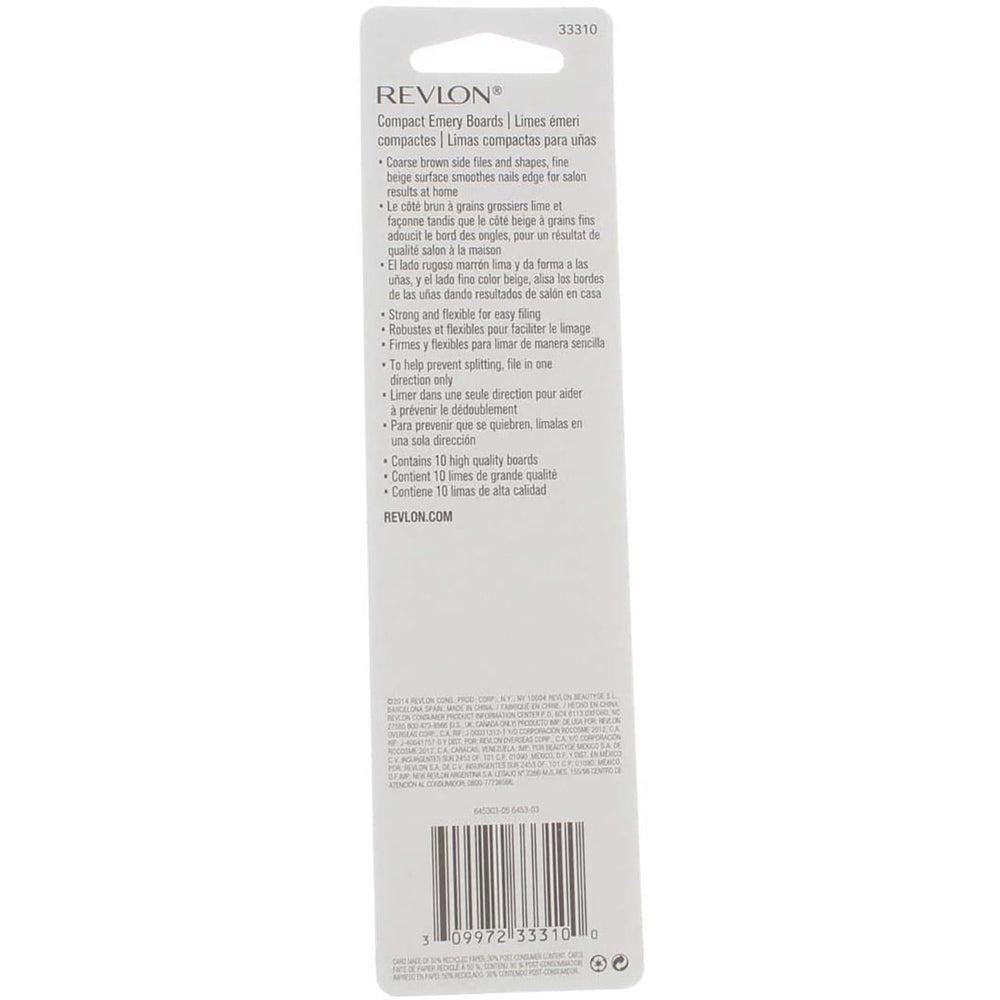 Limas REVLON hechas en Estados Unidos con control de calidad.