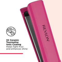 REVLON Smooth Brilliance ofrece calor profesional de 455 °F para estilos precisos