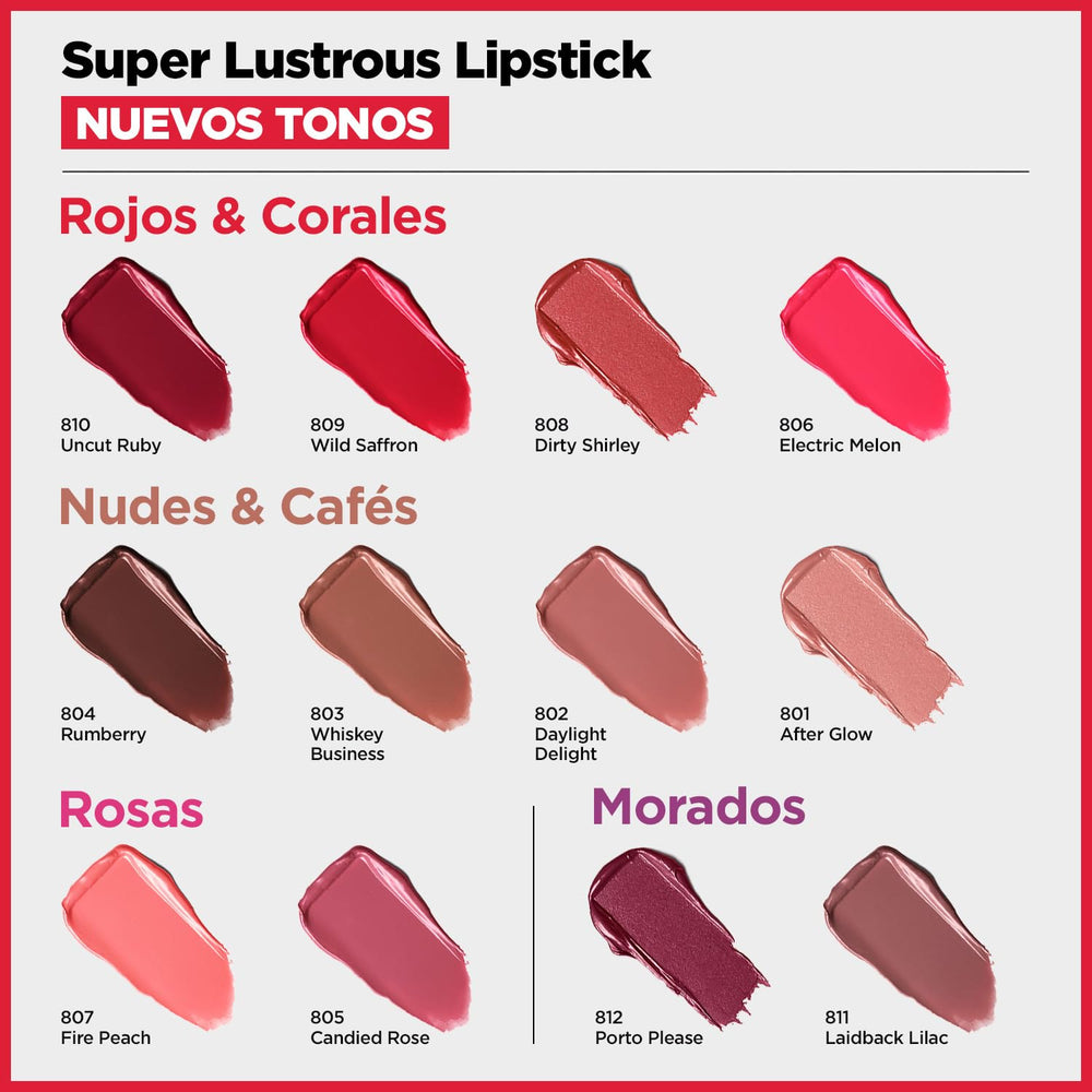 Look diario con Fire Peach para labios con color natural y moderno