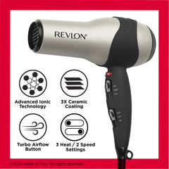 REVLON Turbo aire turbo en primer plano acelera el secado