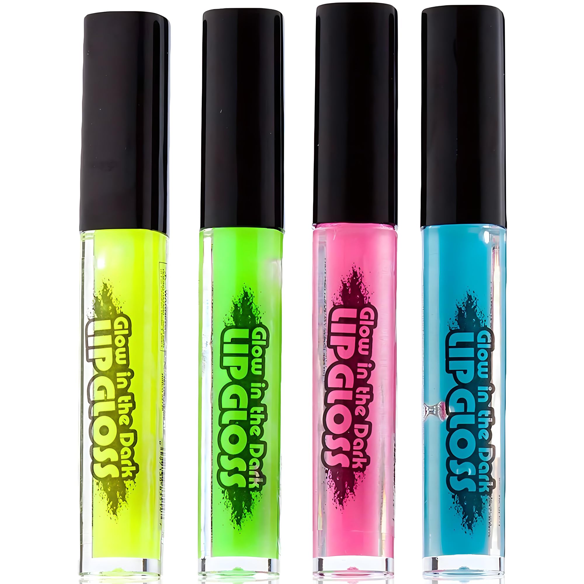 Rhode Island Novelty brillos labiales neón de 4 colores para fiestas.