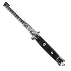Rhode Island Novelty: peine plegable switchblade, compacto y resistente para uso diario.