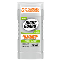 Right Guard Xtreme Defense desodorante sin aluminio, sensación fresca todo el día