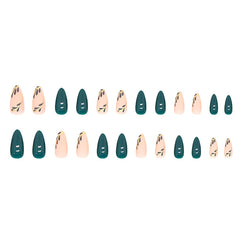 RikView contenido del empaque con 24 uñas y adhesivos de gel.