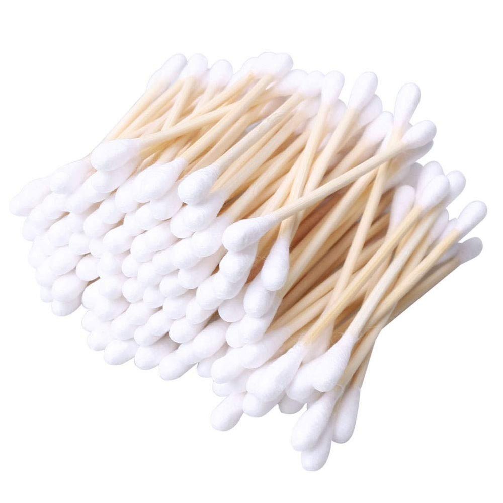 Bastoncillos RIKWOG de algodón 1200 unidades, suaves para uso diario y cuidado personal.
