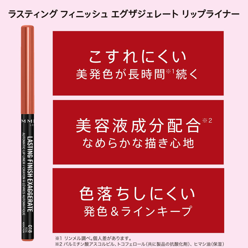 Delineador labial automático de Rimmel, duración y control para el contorno
