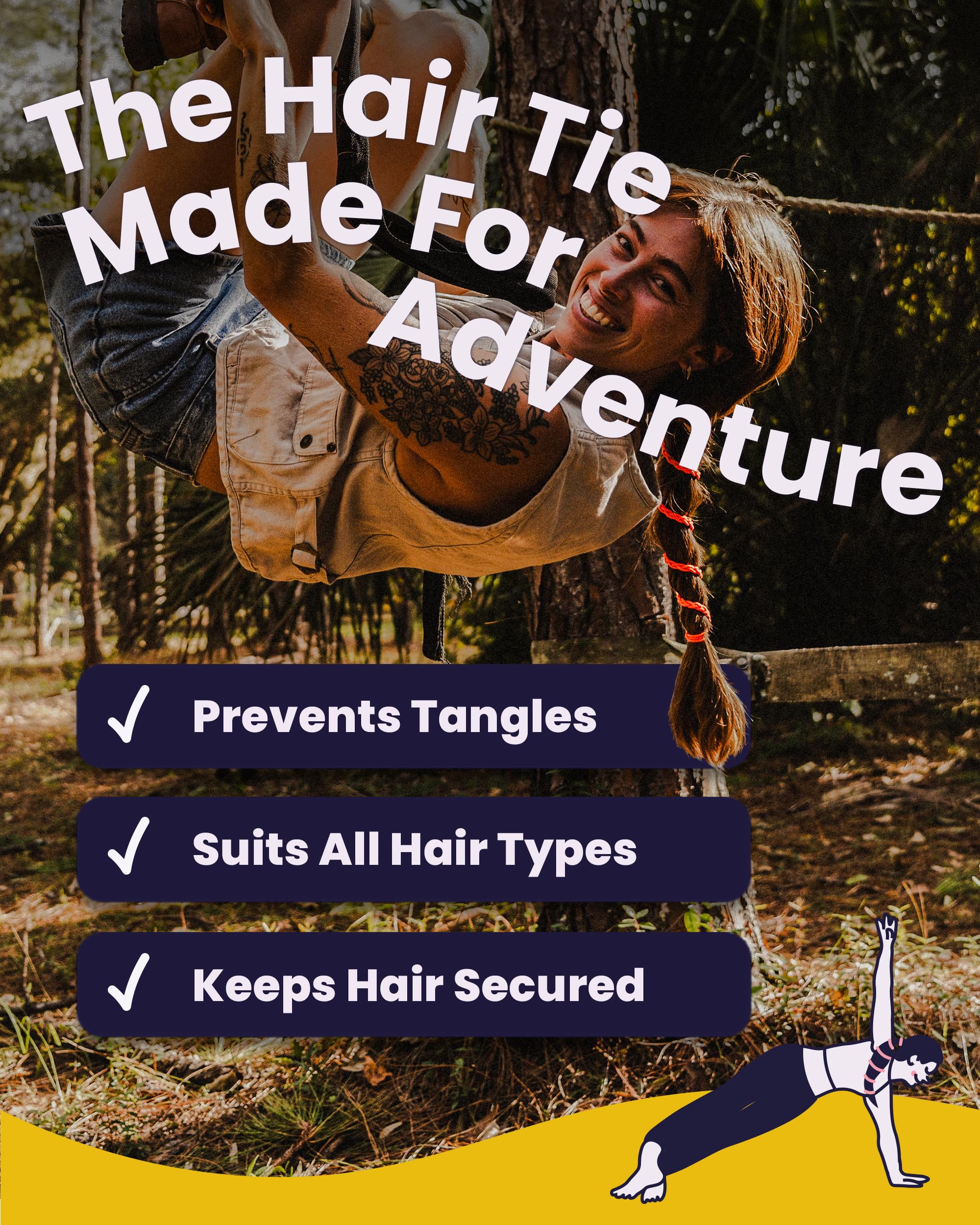 Rip Tie Hair: diseño anti-enredos en acción para evitar nudos.