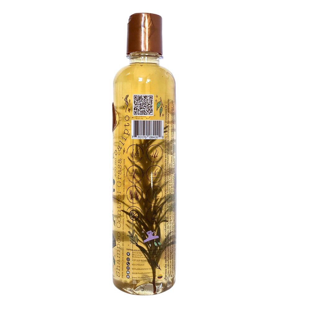 Ritual Botanico champú Control Grasa con Eucalipto, sensación de frescura.