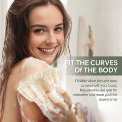 RIYNIBIY lufa exfoliante, textura densa para limpieza eficaz