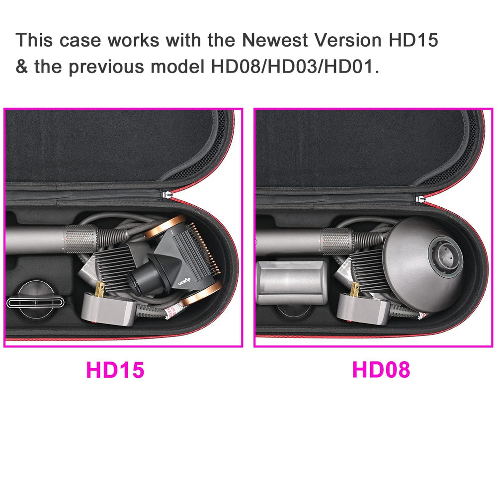 Funda adaptable para accesorios y cuerpo del secador Dyson Supersonic.