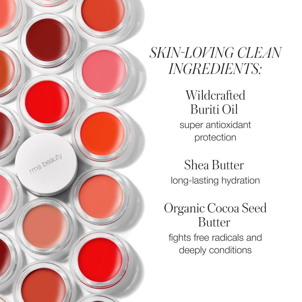 La textura cremosa de Lip2Cheek facilita la aplicación sin resecar, de RMS Beauty.