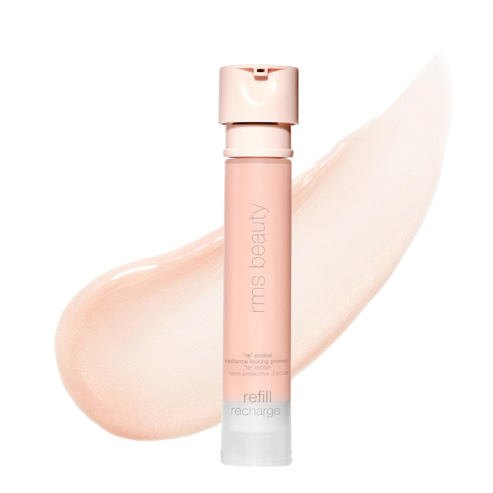 RMS Beauty RE:Evolve primer en envase recargable para una aplicación limpia