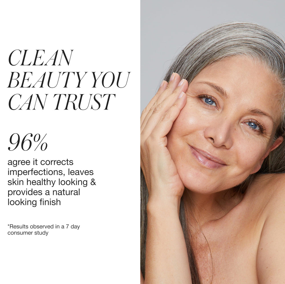 UnCoverup se aplica con suavidad para un acabado natural sin apelmazar.