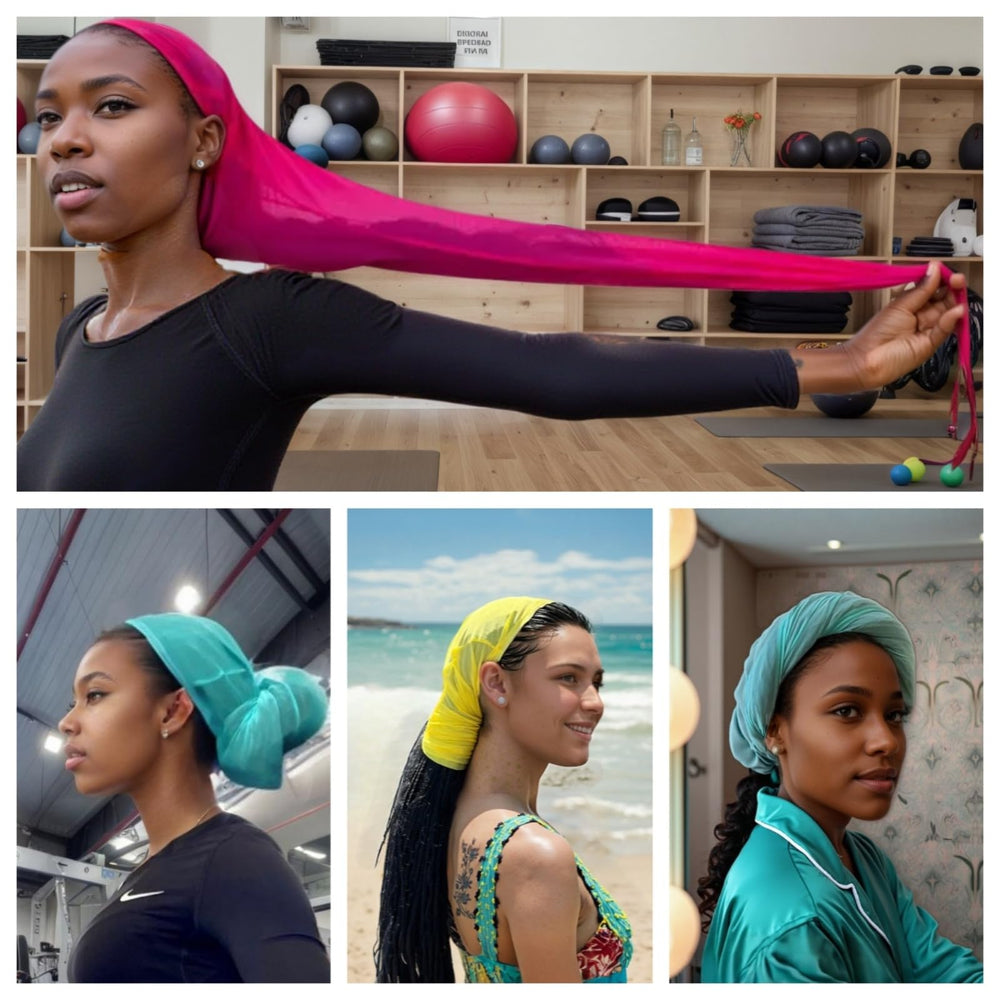 Roaming manga para locs y trenzas: diseño transpirable y ligero para uso prolongado.