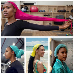 Roaming manga para locs y trenzas: diseño transpirable y ligero para uso prolongado.