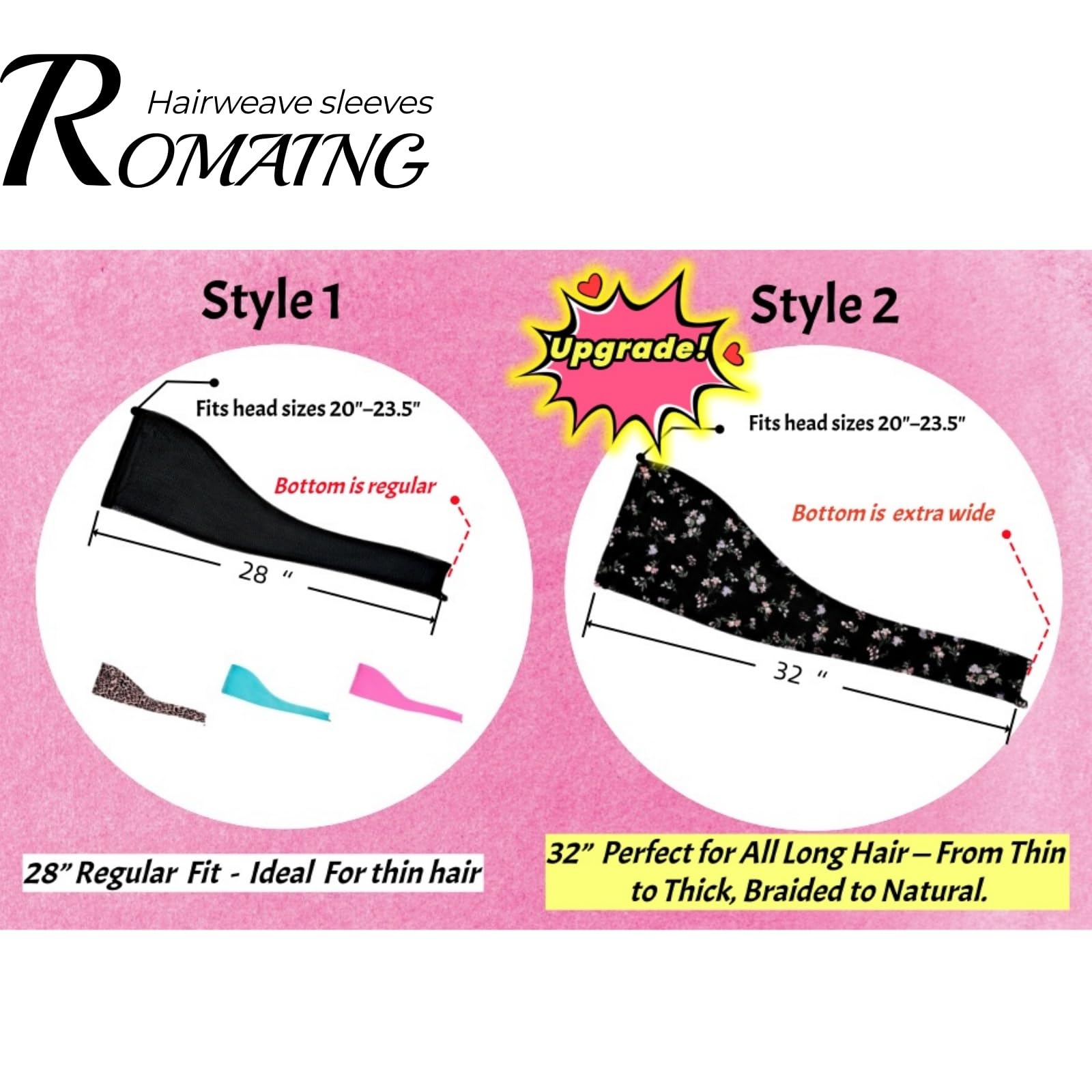 Roaming manga multiuso para locs: funciona como diadema o tubo.