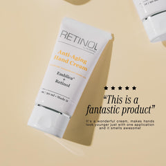Robanda crema de manos retinol, tratamiento suave mejora la elasticidad.