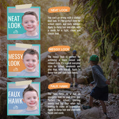 Rocky Mountain Barber Company pasta para peinar infantil con textura media para looks versátiles.