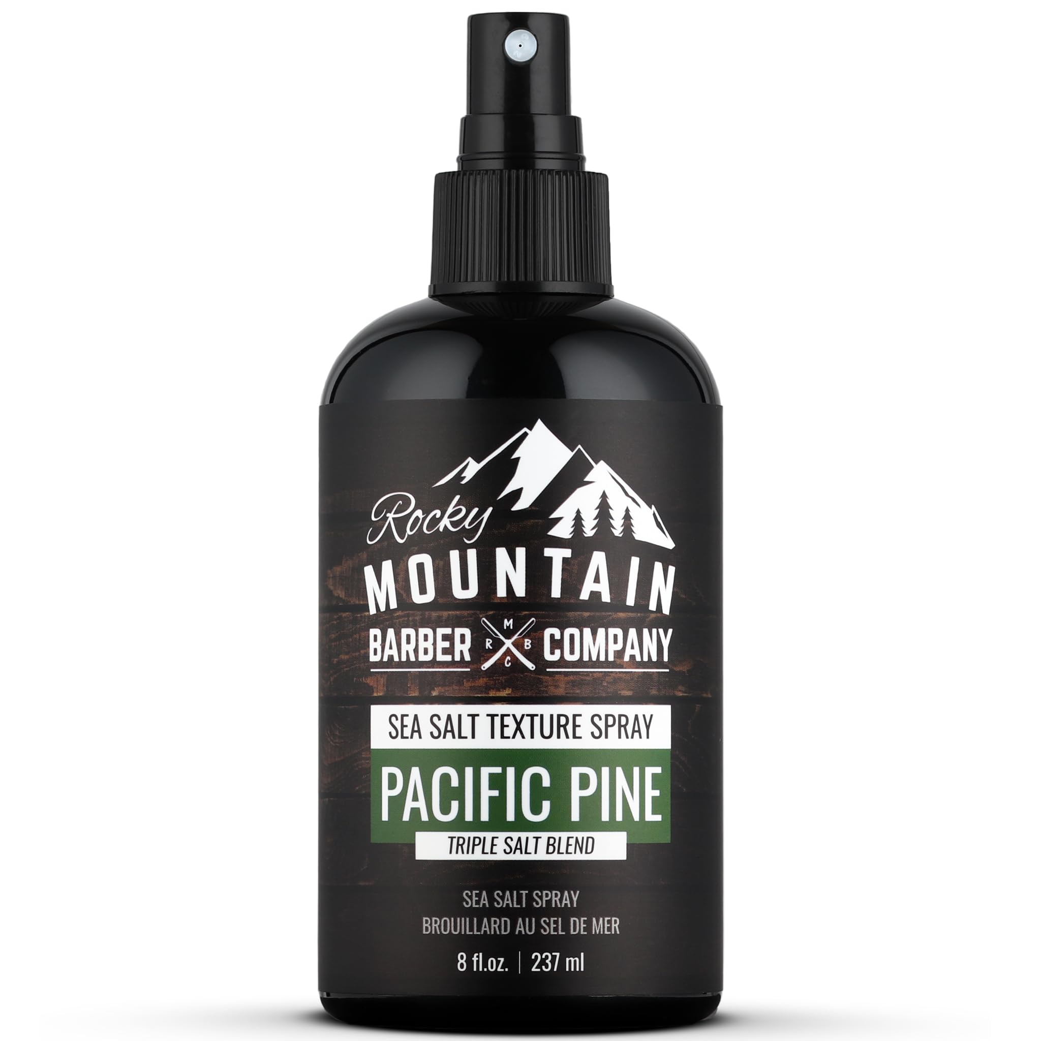 Rocky Mountain Barber Sea Salt Spray, botella con volumen para cabello, para un aspecto con cuerpo