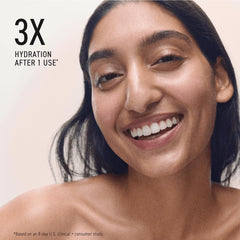 Rodan + Fields Sérum de Hidratación Activa, ácido hialurónico y glicerina, ingredientes clave para hidratación sostenida.