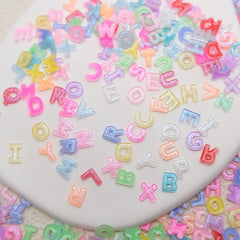 ROFIBUT charms de letras 3D con glitter para uñas, aporta brillo duradero.