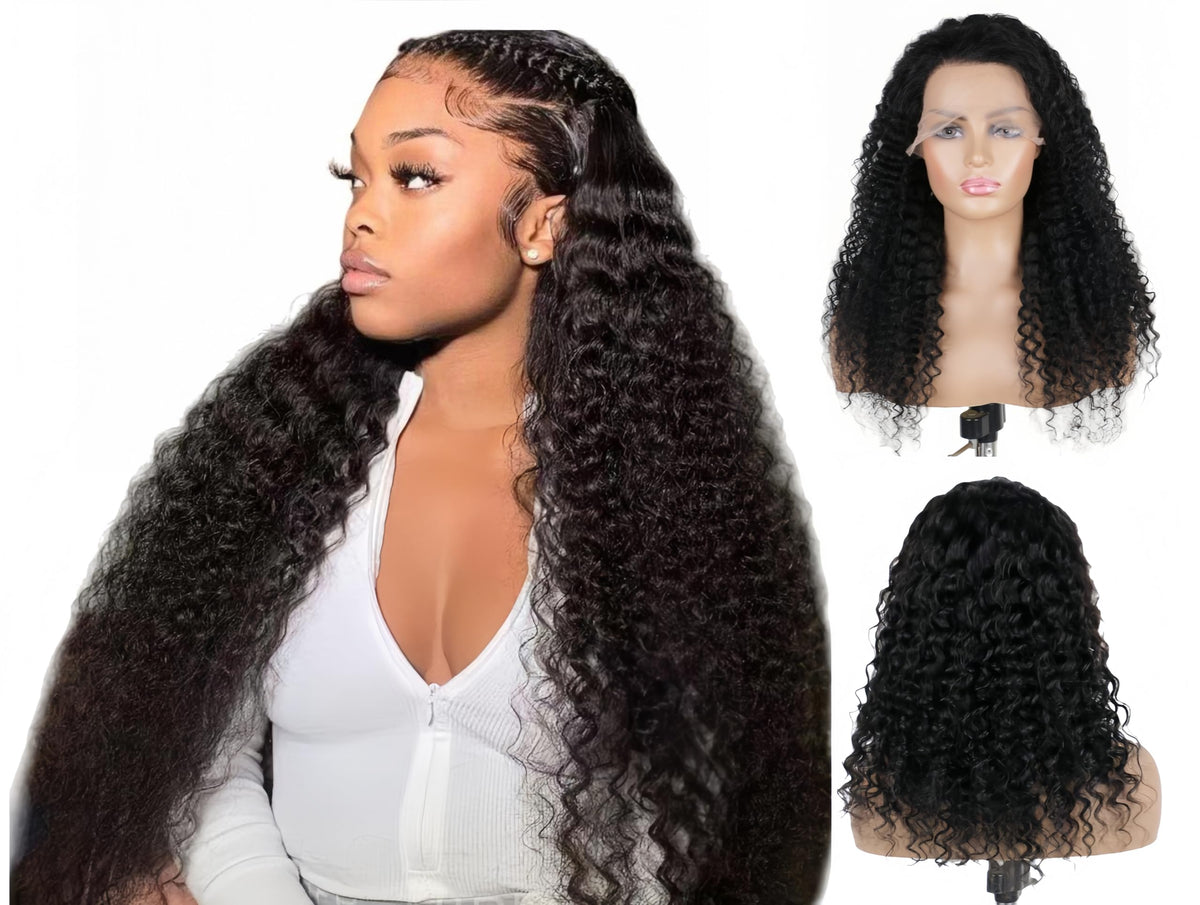ROHANEM peluca lace front ondulado profundo, densidad 250% para volumen y naturalidad diaria.
