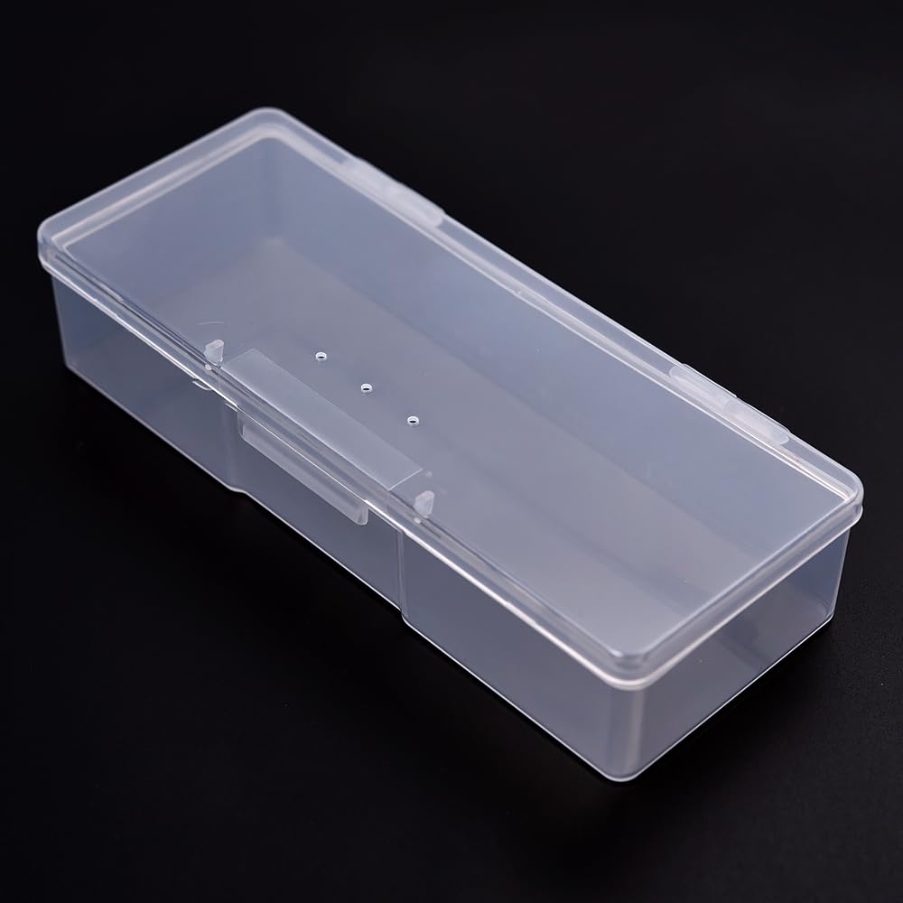 Rolabling almacenamiento claro para kit de uñas, fácil de transportar.