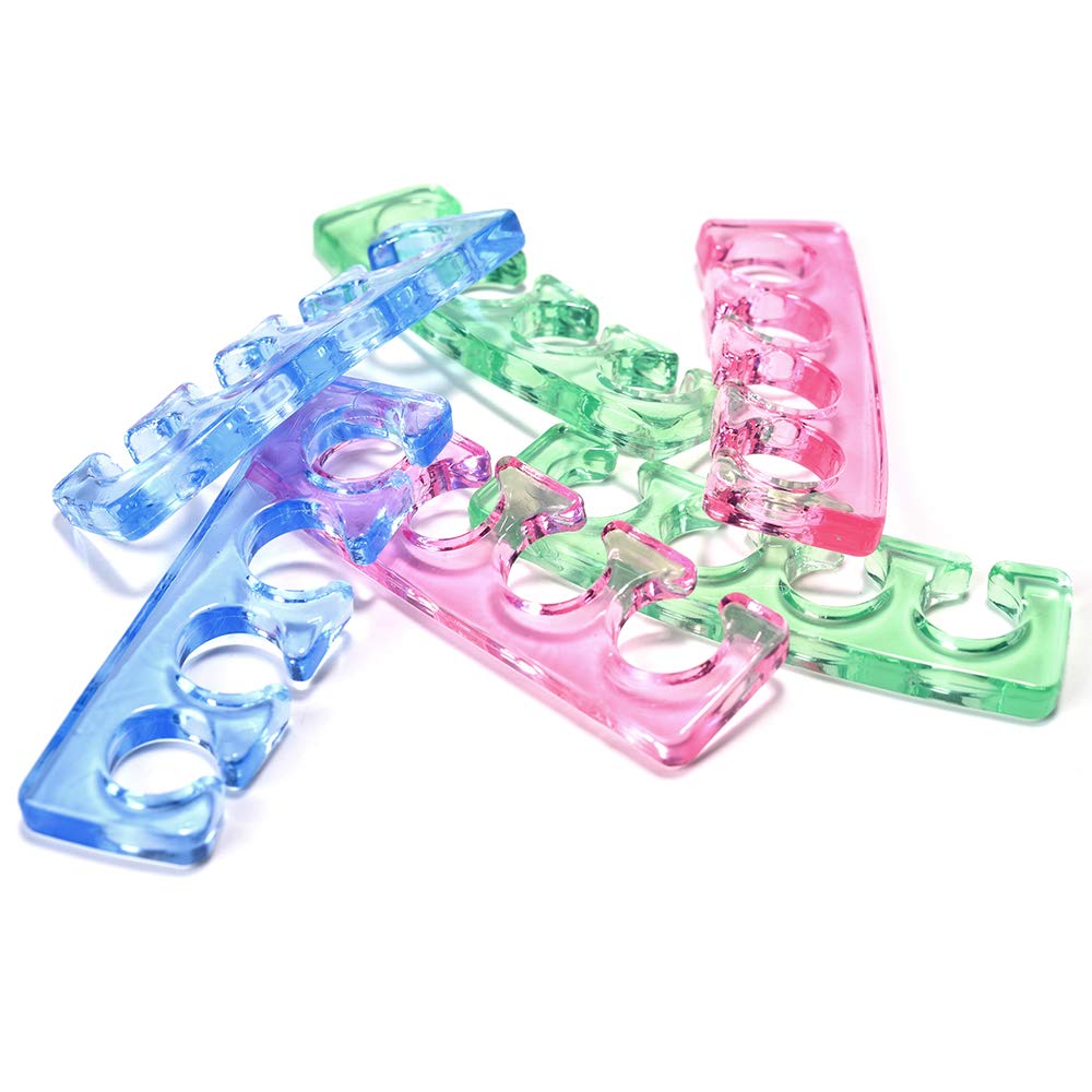 Rolabling kit dedos pie separadores rosa facilita manicura y pedicura en casa.