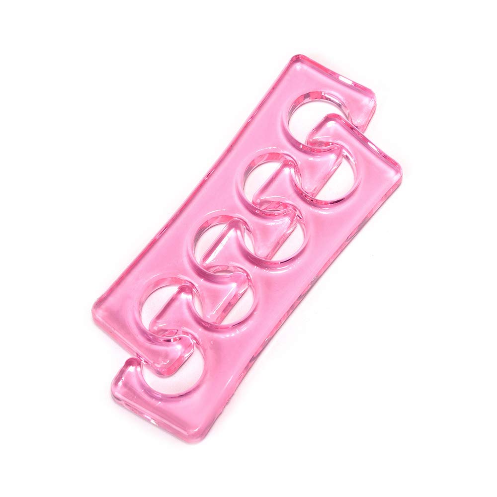 Rolabling separadores dedos pie de silicona rosa para una pedicura cómoda y precisa.