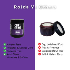 Definición de rizos con Rolda Curl Cream.