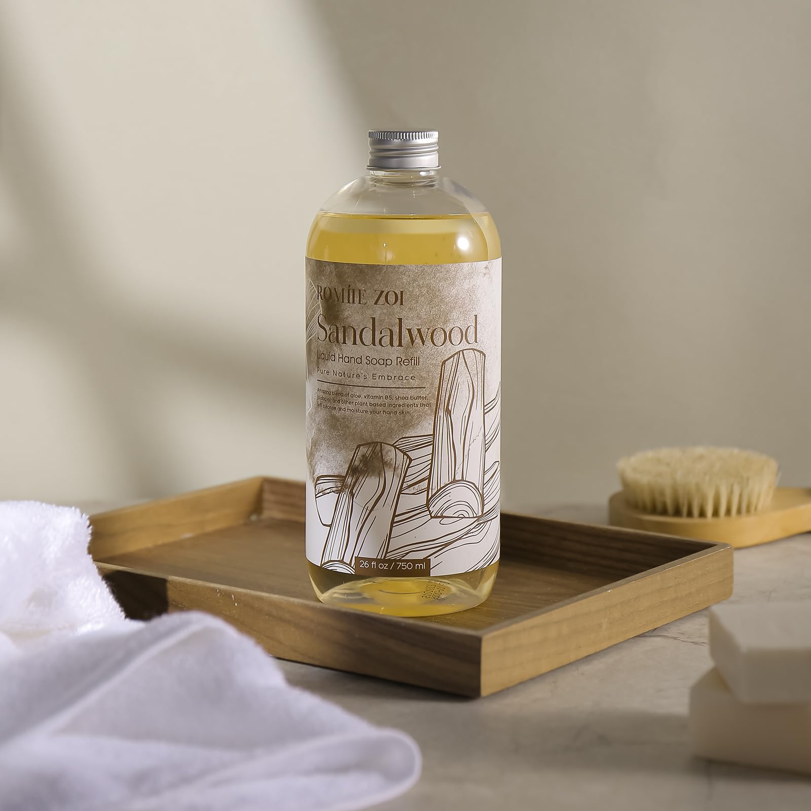 ROMIIE ZOI Aroma de sándalo suave para lavado relajante