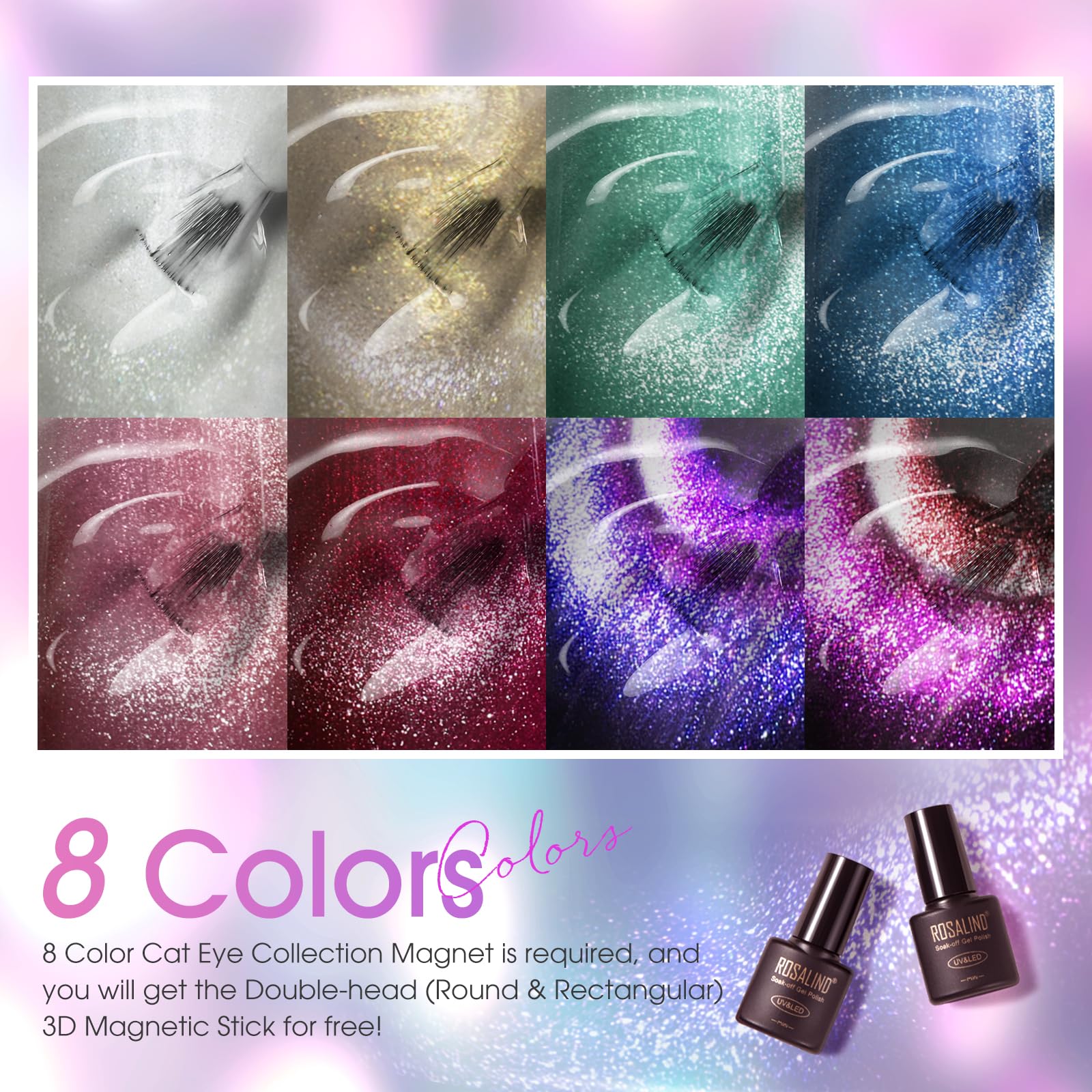 Muestras de uñas para probar combinaciones con ROSALIND.