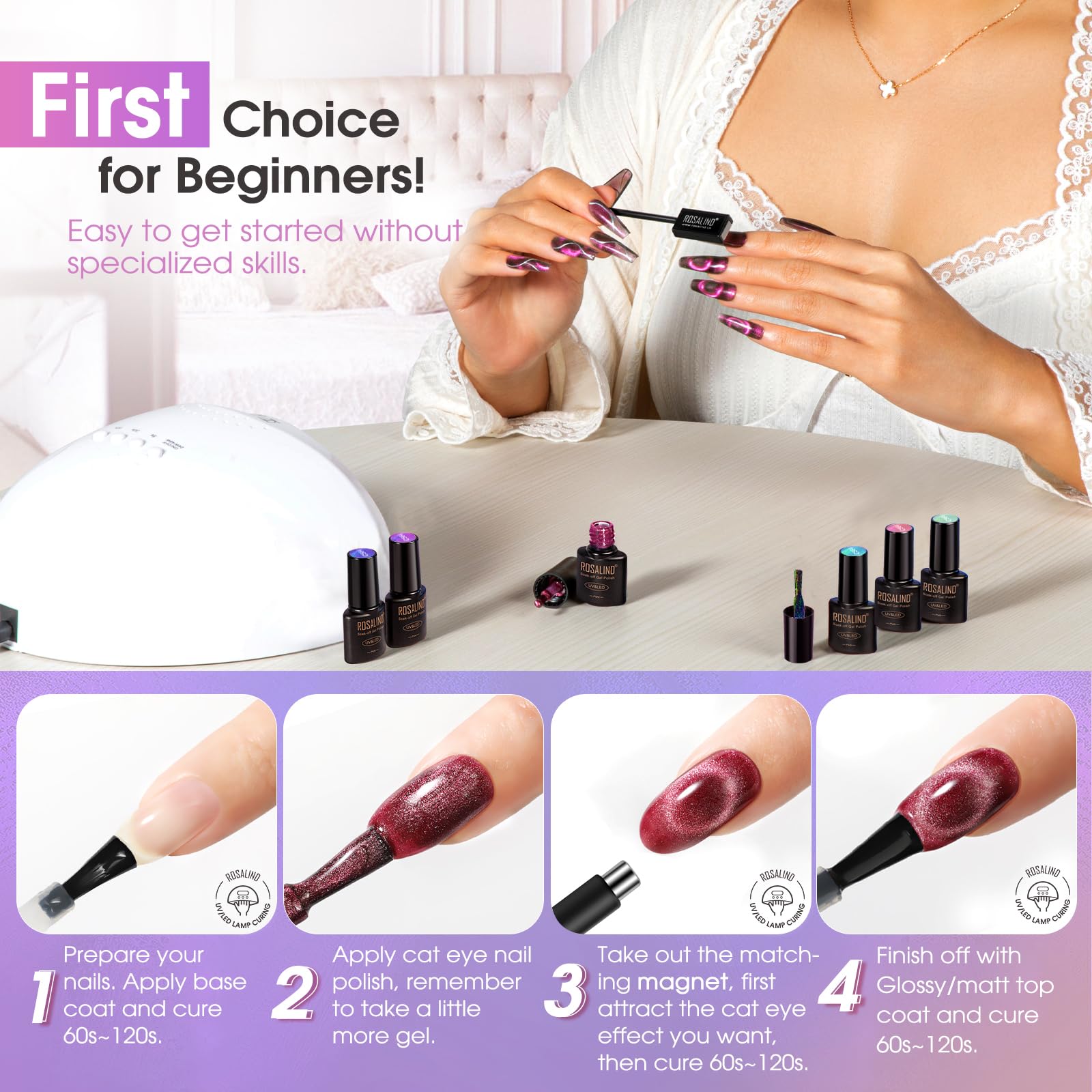 Regalo ideal de ROSALIND para amantes del arte de uñas.