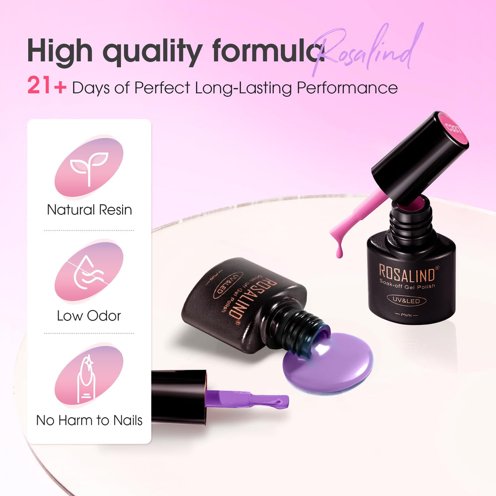 ROSALIND easy-apply brush enabling smooth, even gel strokes