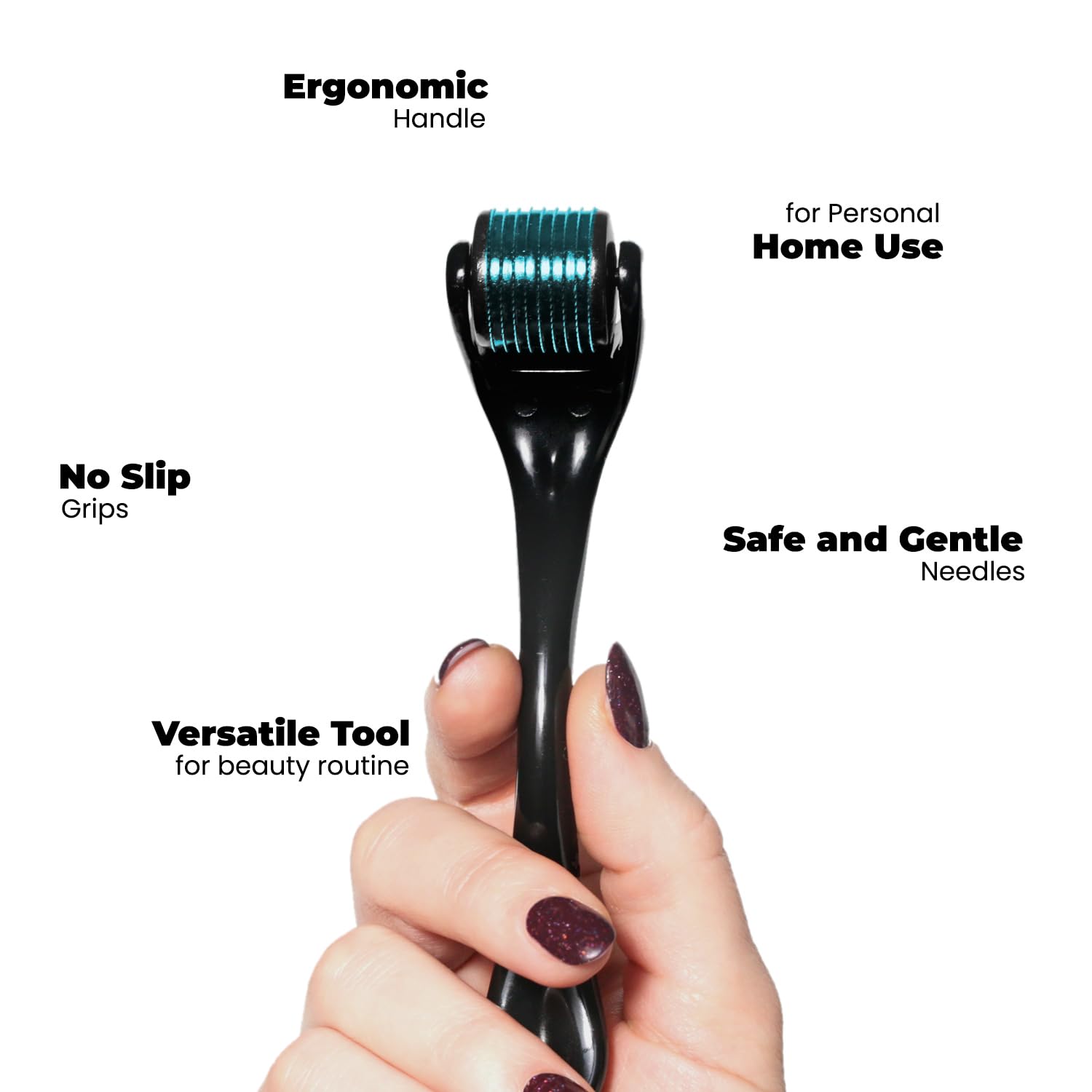 ROSELYNBOUTIQUE Rodillo Derma para barba: piel y vello facial más cuidados