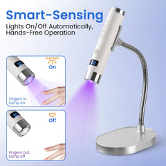 Rosiour mini lampara uv-led con soporte para manos libres