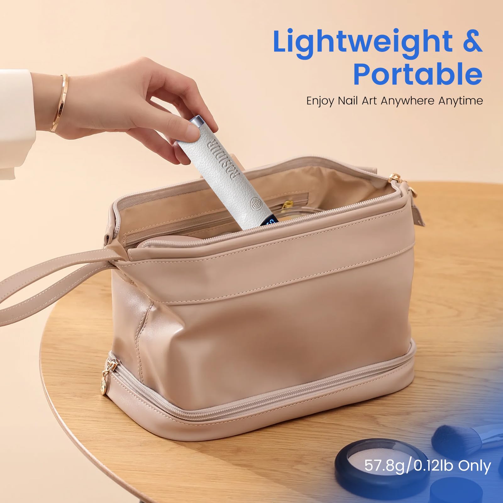 Uso portatil para viaje con la lampara uv-led de Rosiour