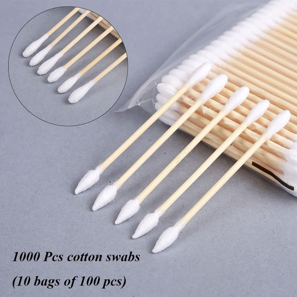Rouceyxin algodón natural, bastoncillos de calidad para limpieza minuciosa.