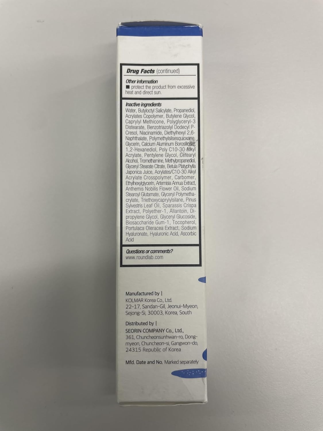 ROUND LAB Birch Juice UV LOCK, cuidado diario suave para piel sensible y cómoda.