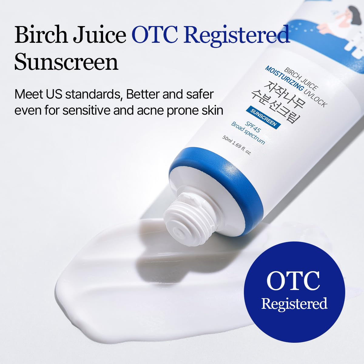ROUND LAB Birch Juice UV LOCK, sin fragancia para piel delicada y propensa a irritaciones.