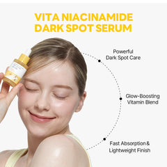 ROUND LAB Vita Niacinamide Serum aplicación rápida se integra a la rutina.